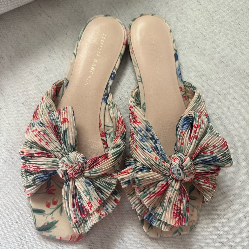Loeffler Randall Pleated Knot Sandals